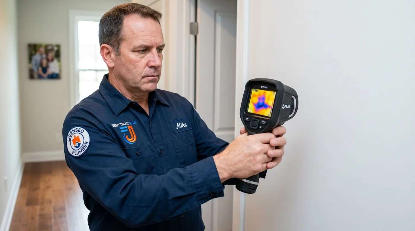 Thermal imaging leak detection by Johns Plumbing LLC in Crosbyton